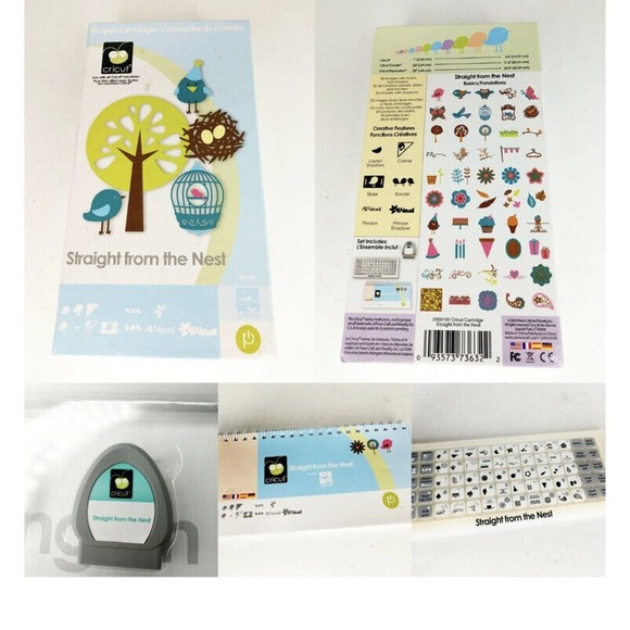 Cricut Cartridge Straight from the Nest Bird Trees Cage Leaf Unknown Link Status - Picture 1 of 2